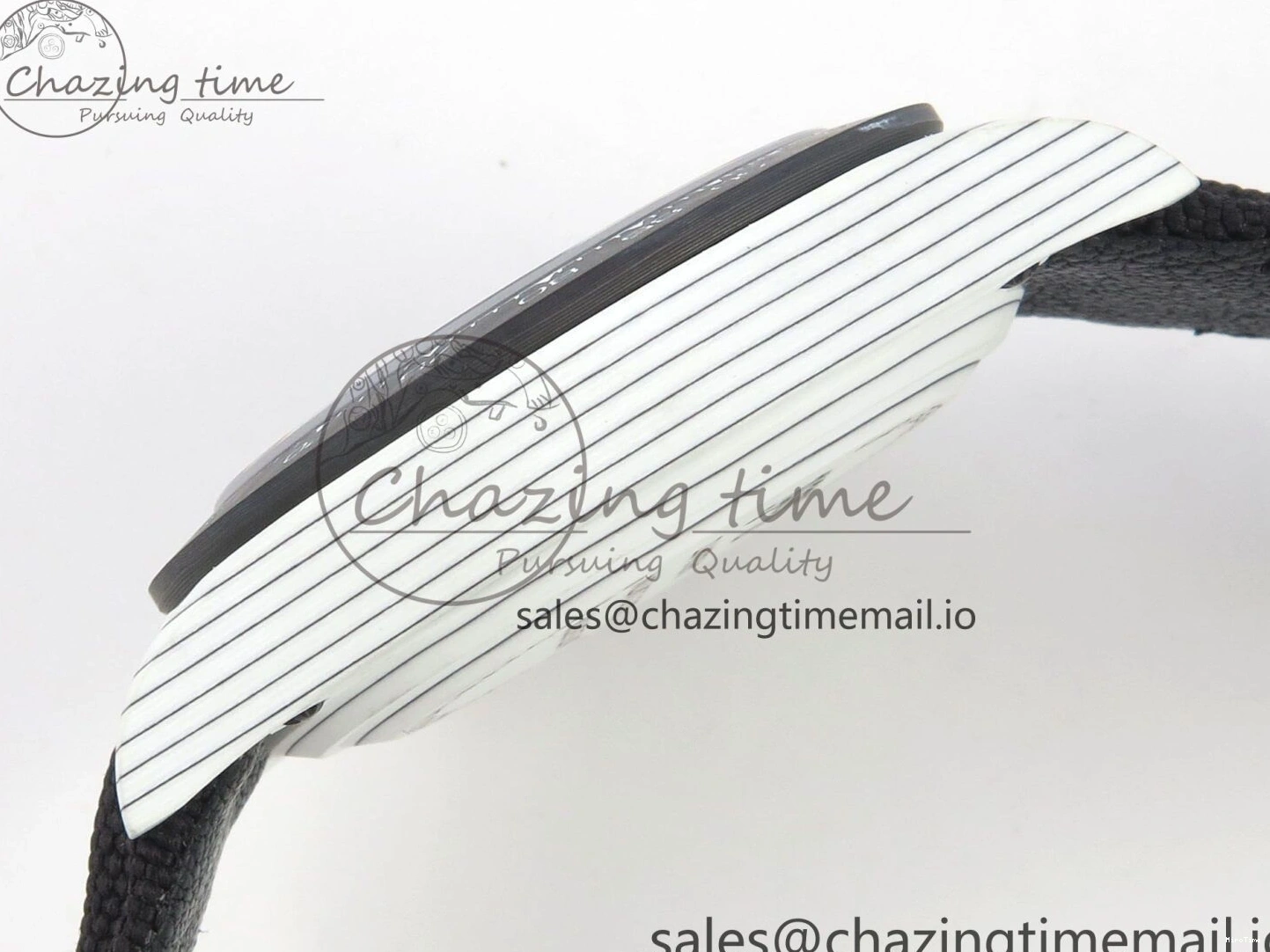 MiroTime 0227 Daytona DIW Carbon Case and Bezel DIWF Edition Grey White Dial on Black Nylon Strap A AllSeason 72